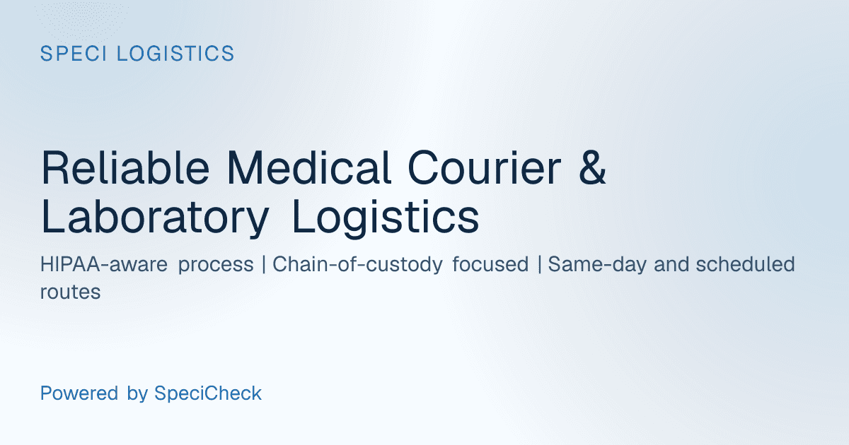 SpeciLogistics product preview
